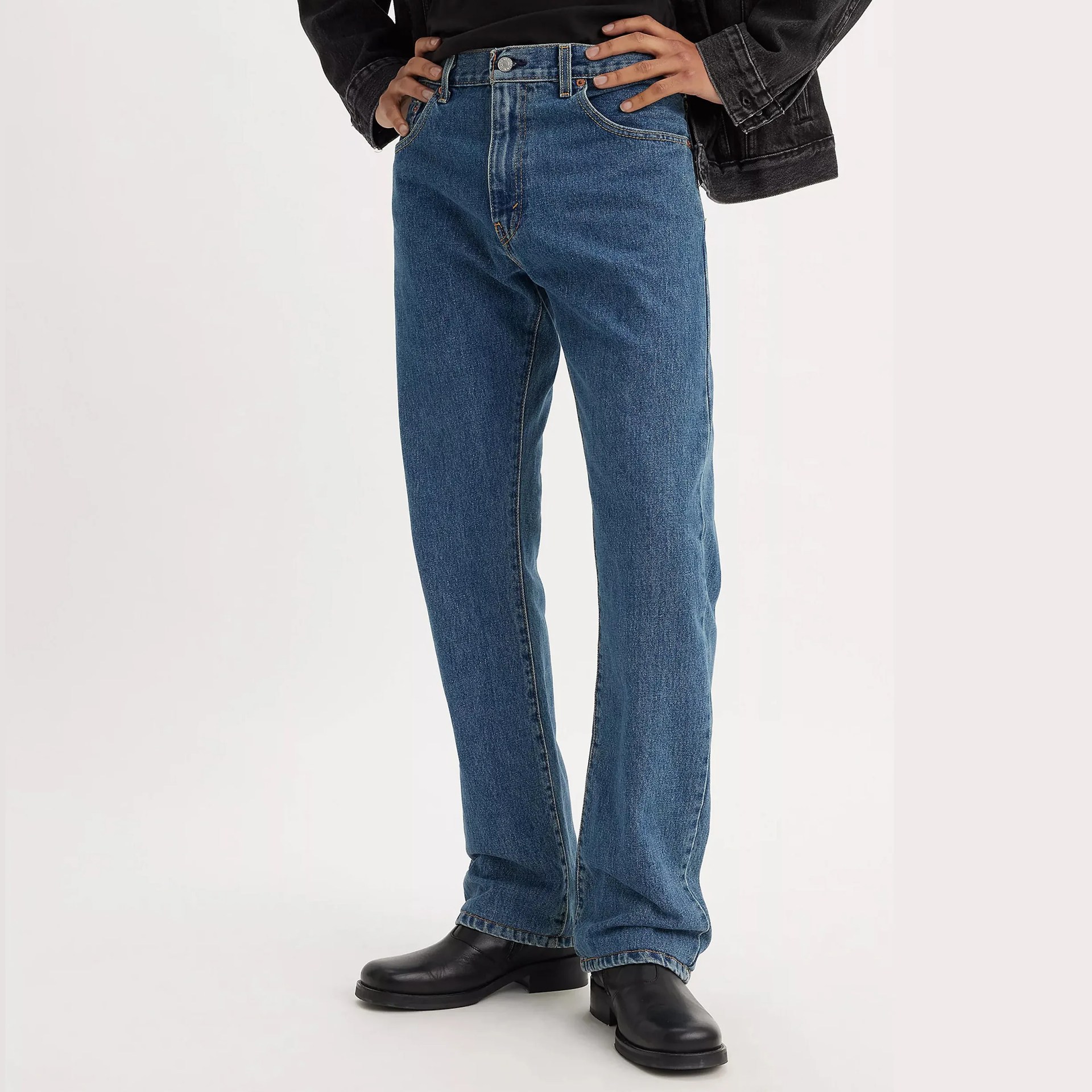 a man wearing Levi's jeans