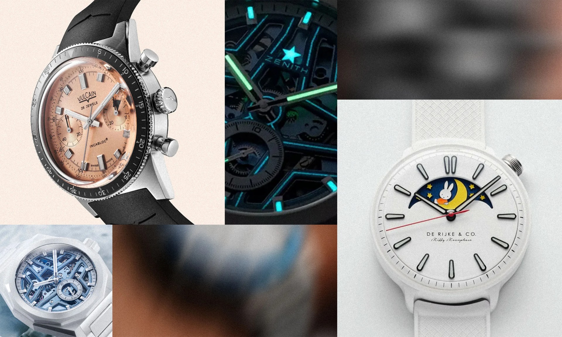 collage of watches