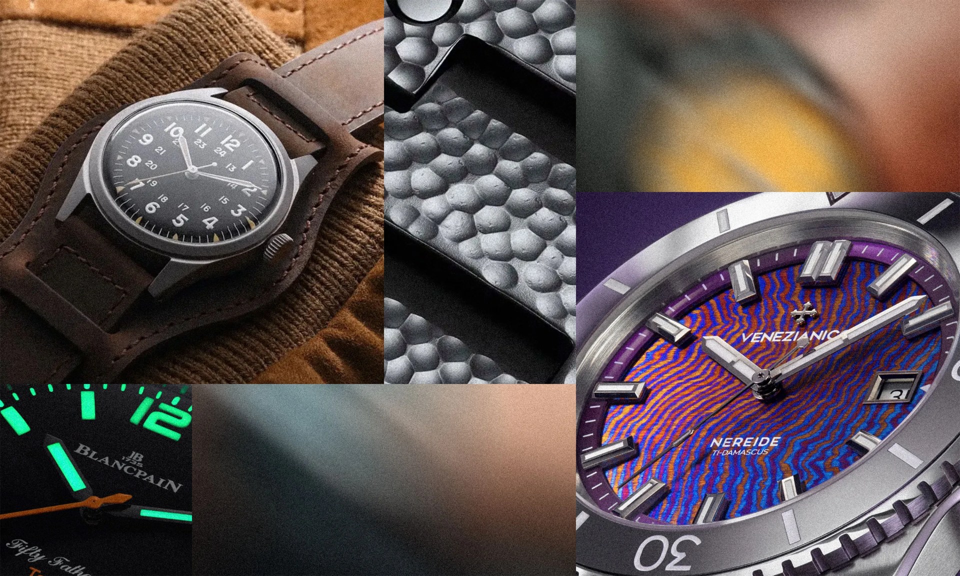collage of watches