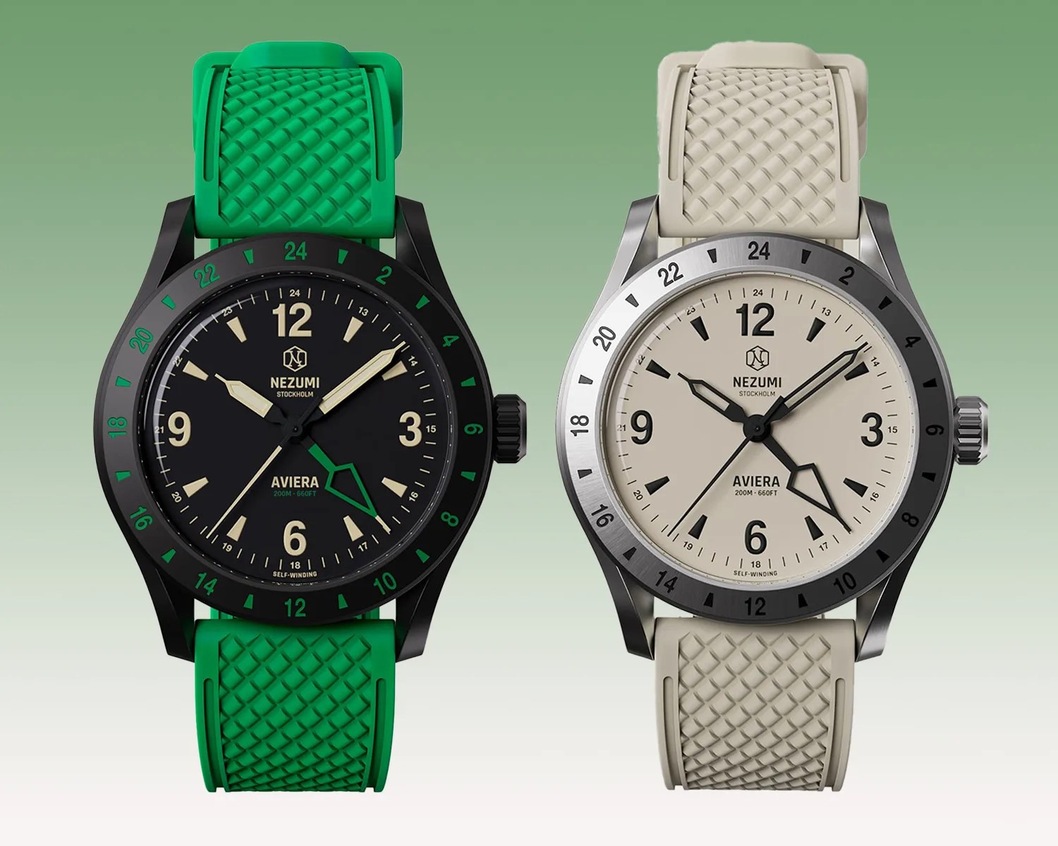 two nezumi gmt watches