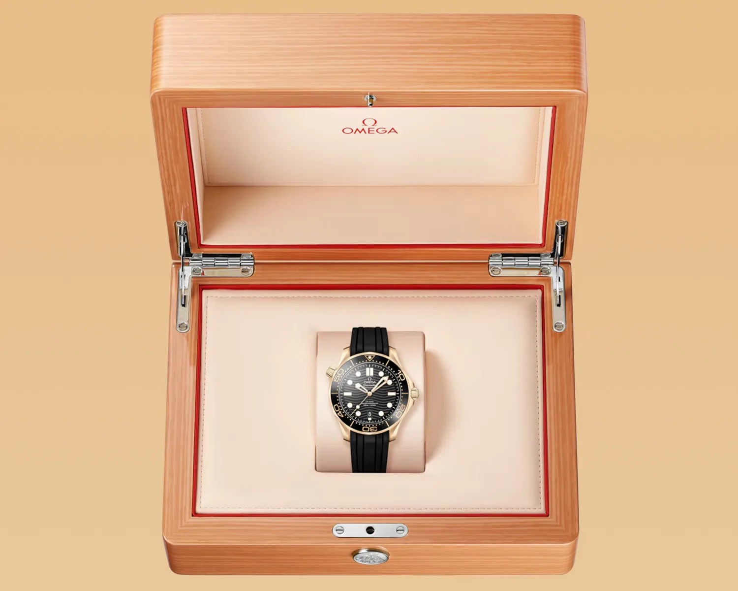 an omega seamaster dive watch in a box