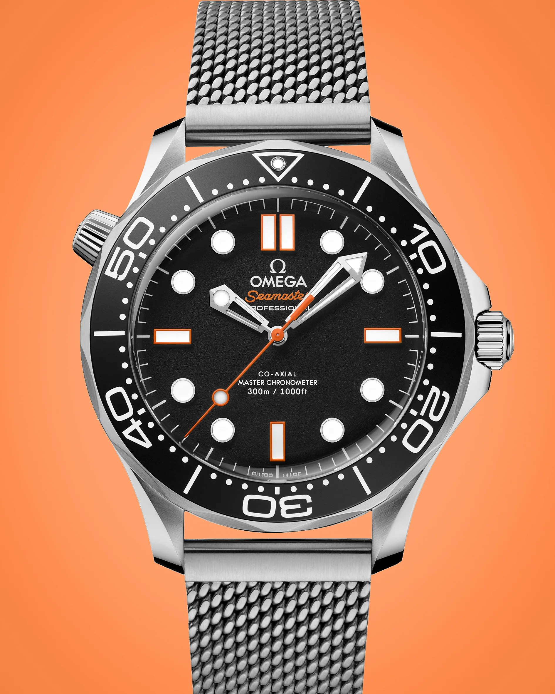 an Omega dive watch