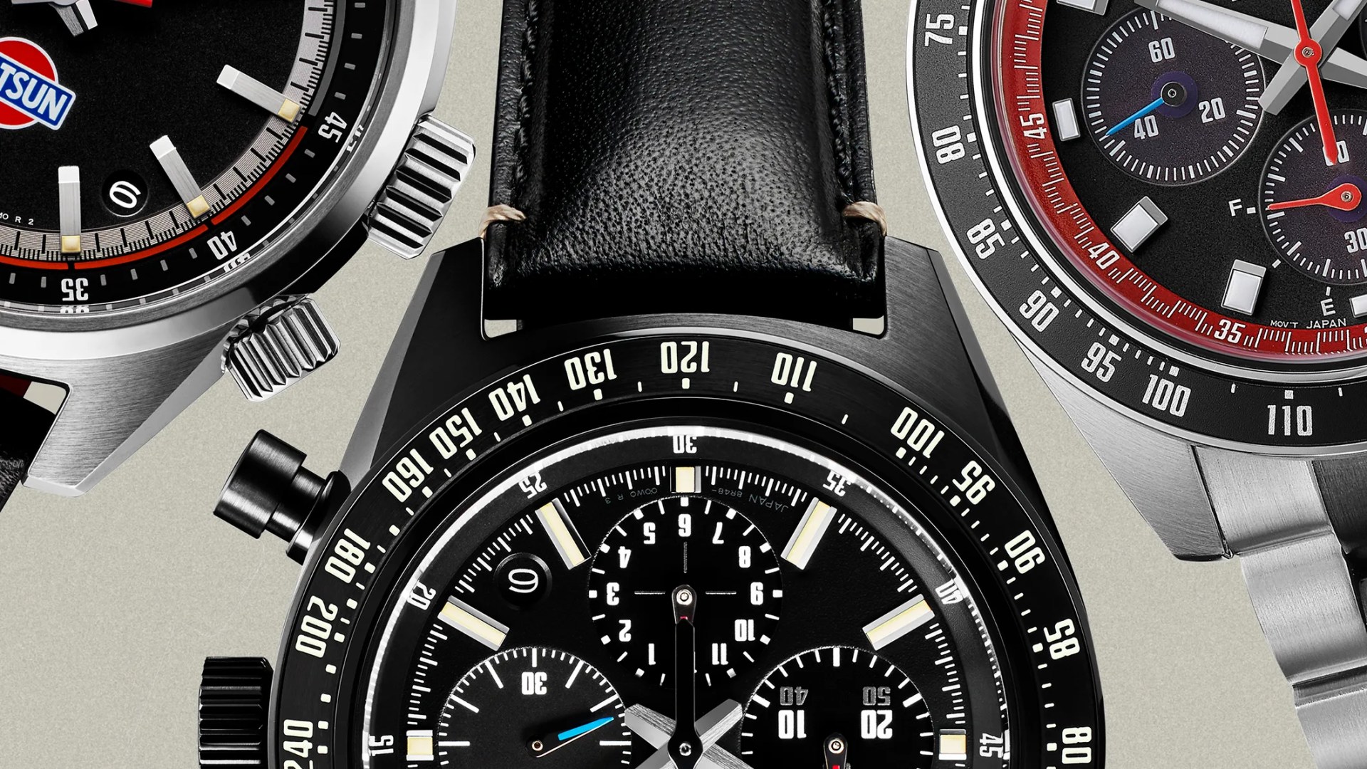 three seiko watches