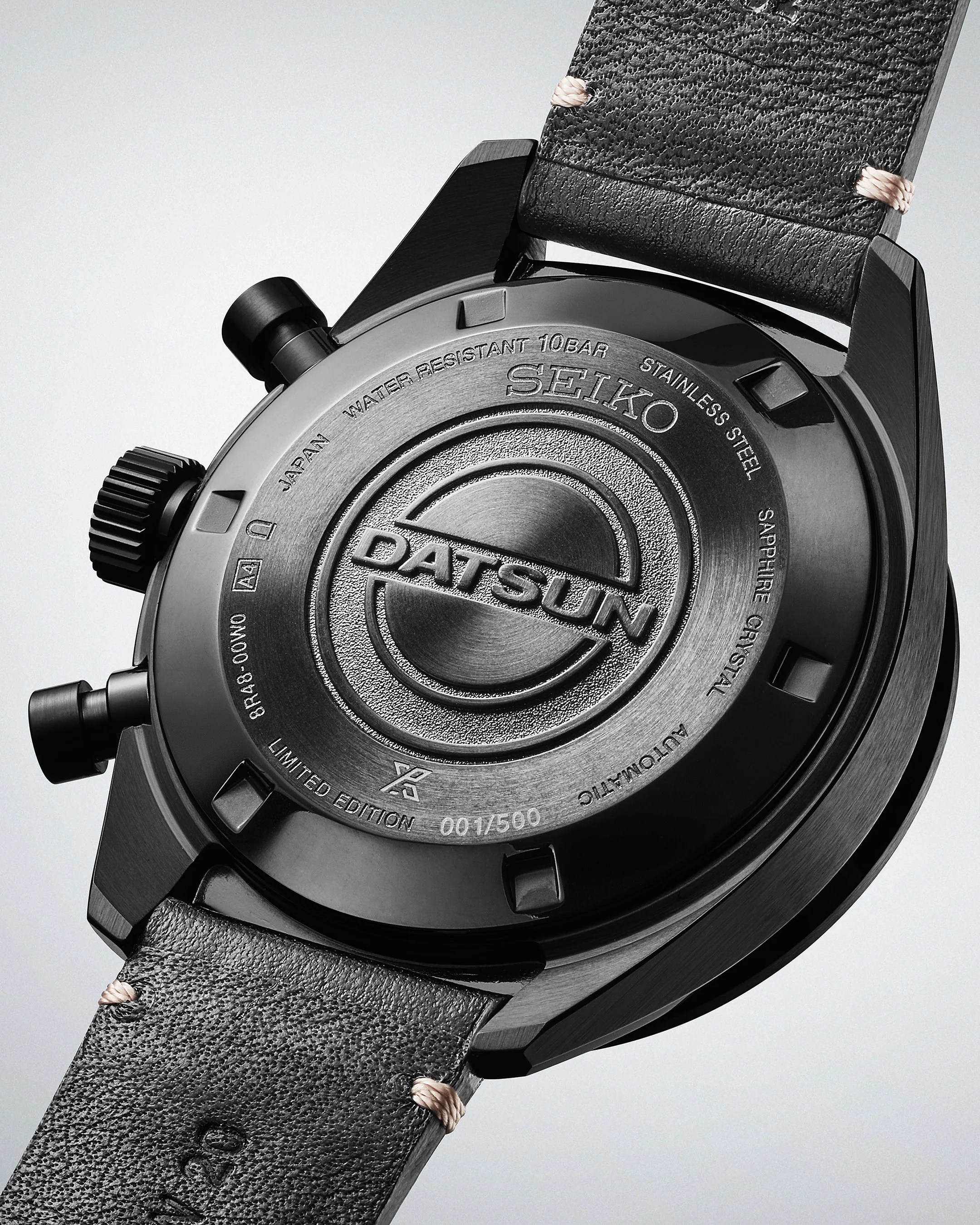 the back of a Seiko chronograph