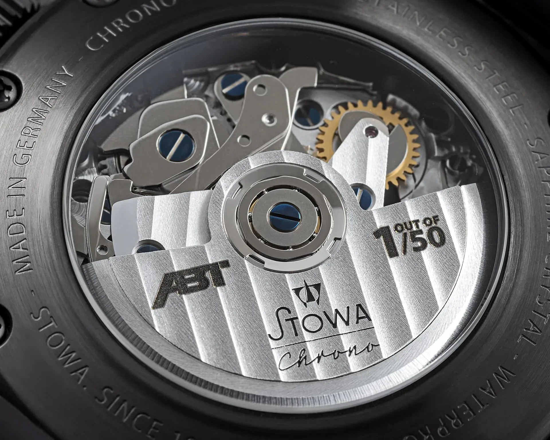 a movement in a Stowa watch