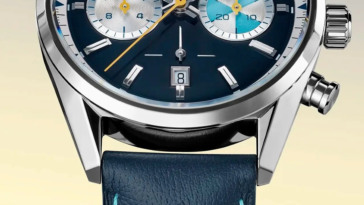 the dial of a TAG Heuer chrongoraph