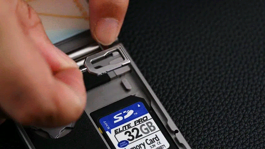 titaner titanium edc wallet sim pin mounting point