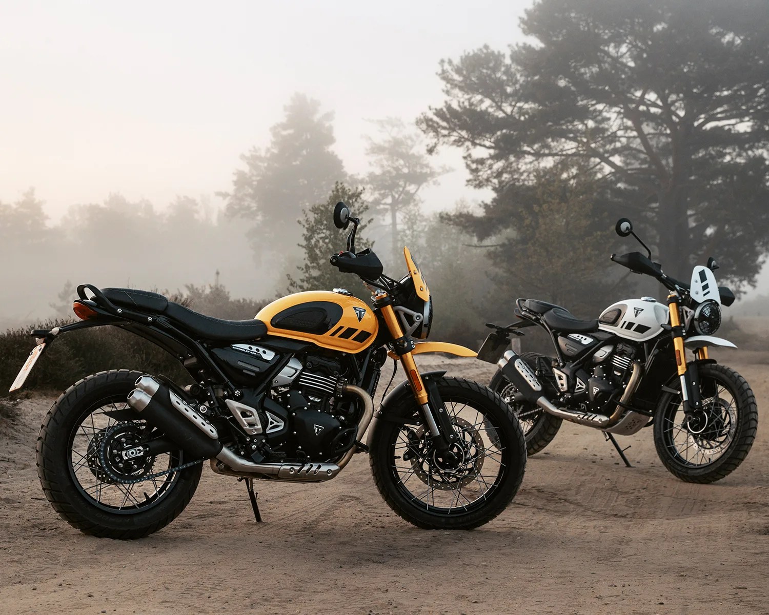 triumph scrambler 400 xc pair
