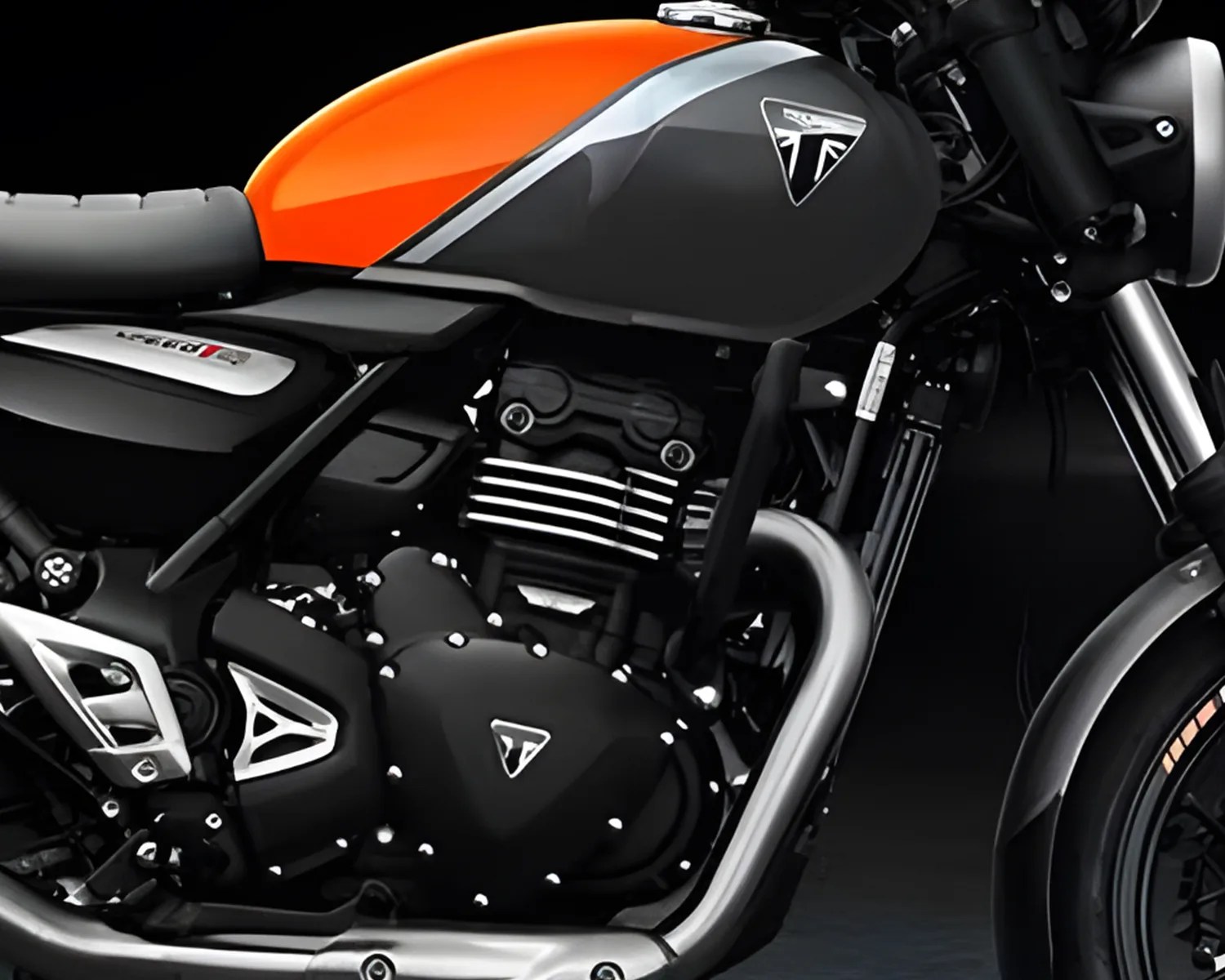 triumph speed t4 tank and engine detail