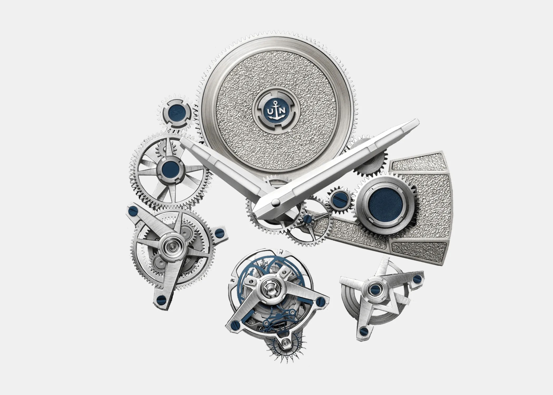 the deconstructed dial of a ulysse nardin watch