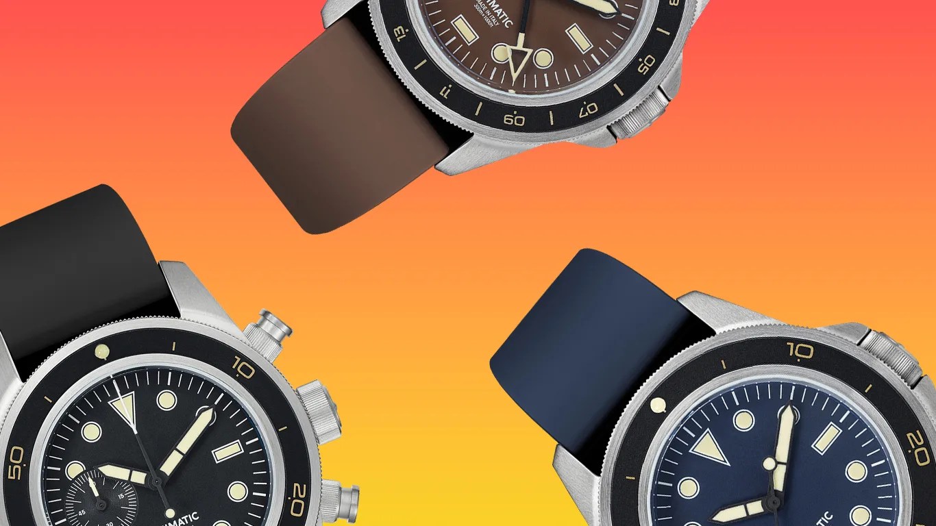 three unimatic tool watches
