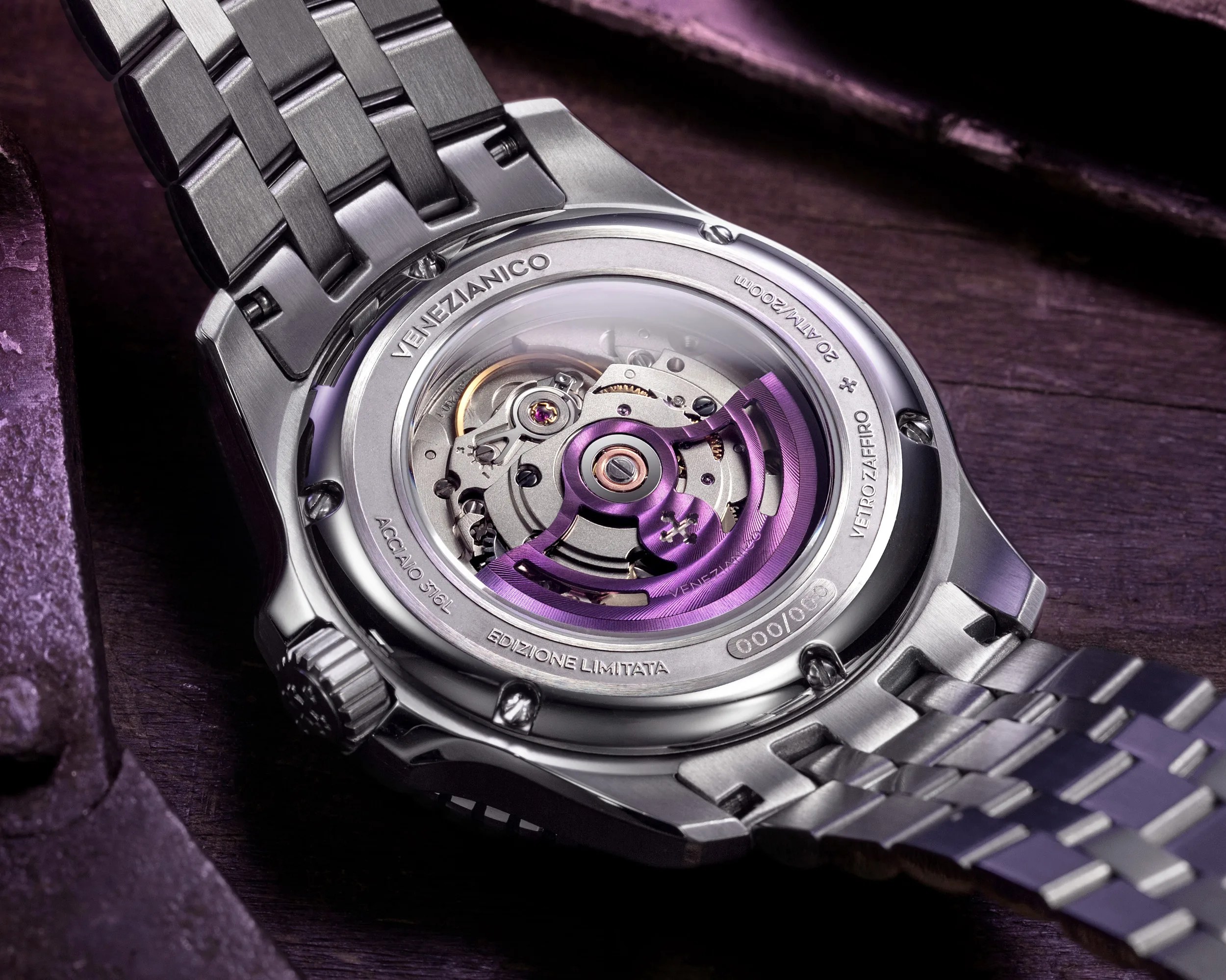 the back of a Venezianico watch