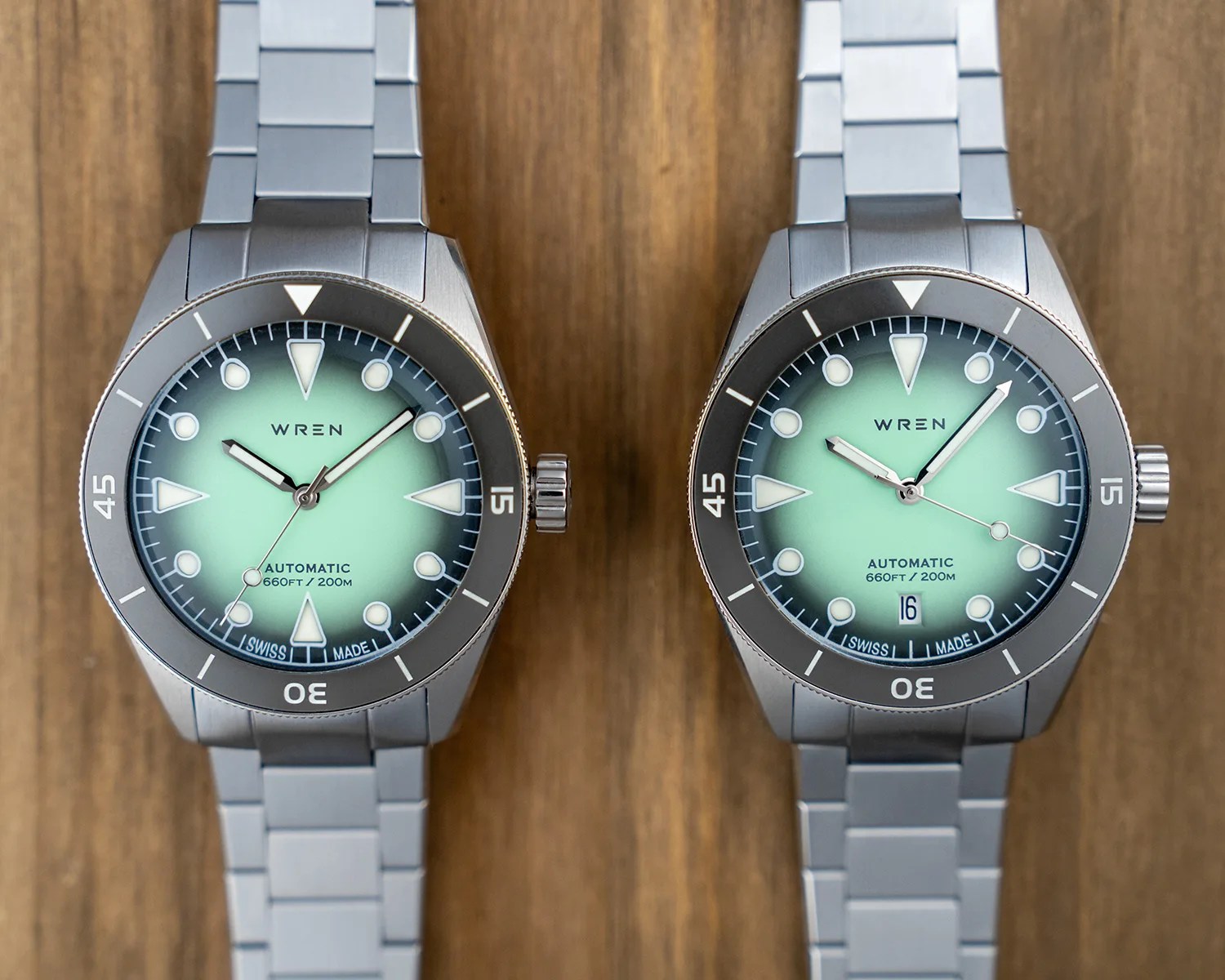 two wren dive watches