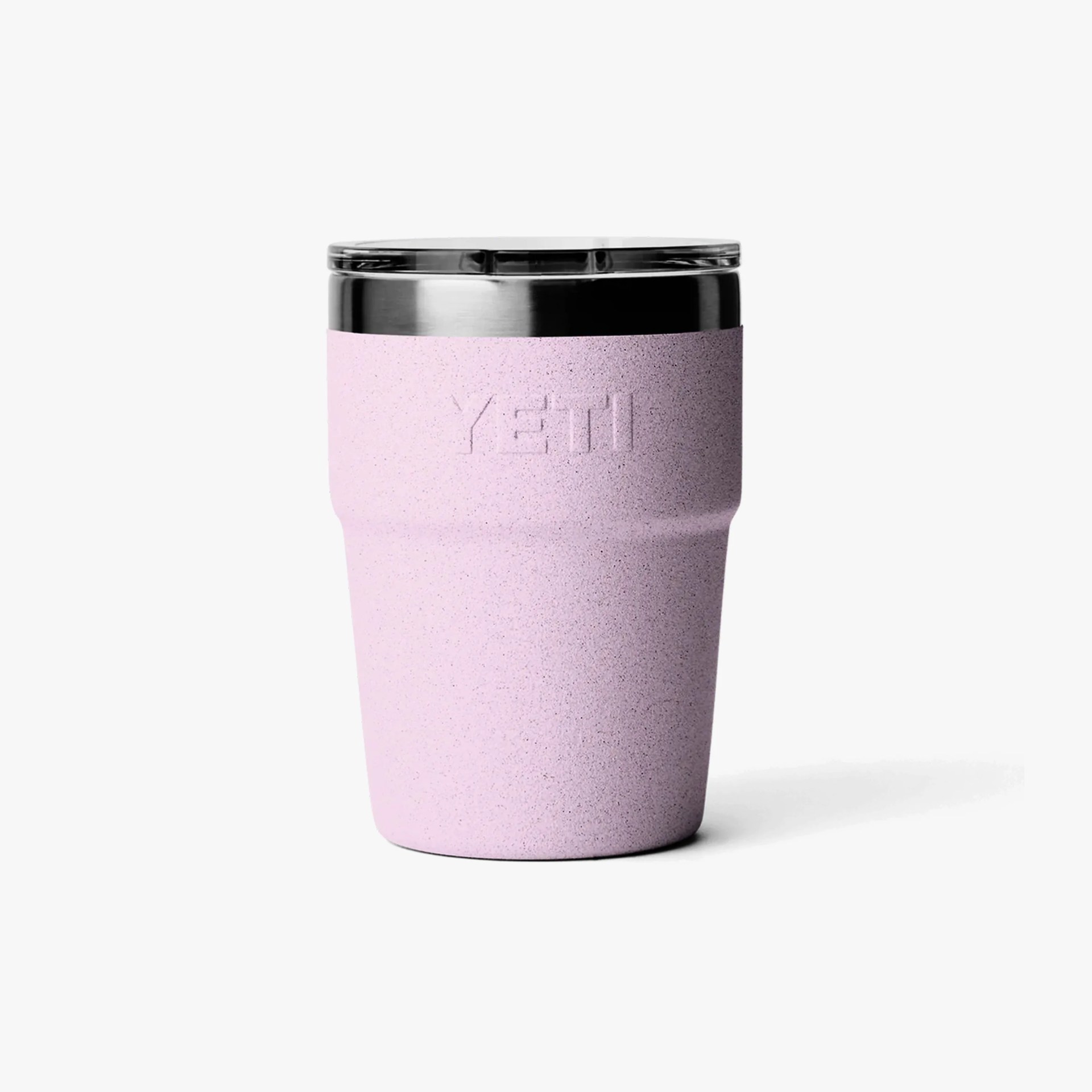 pink Yeti Rambler with textured finish
