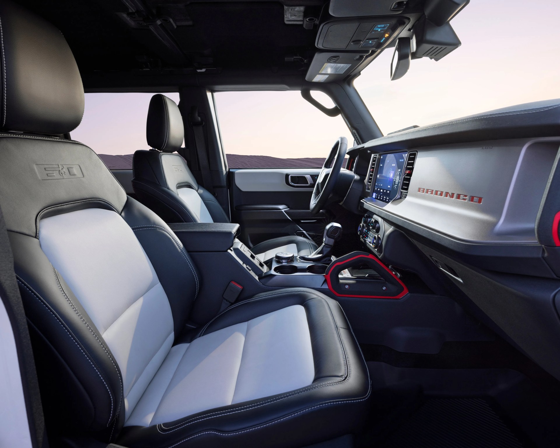 a photo of the interior of a ford bronco