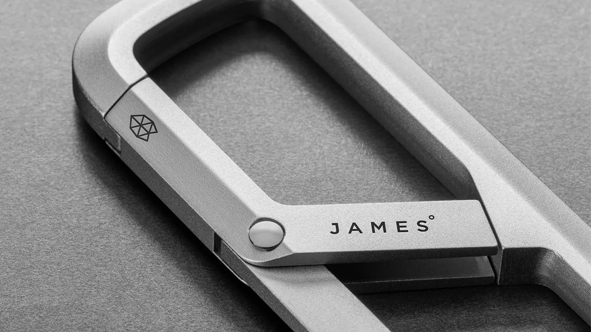The James Brand The Madison carabiner closeup