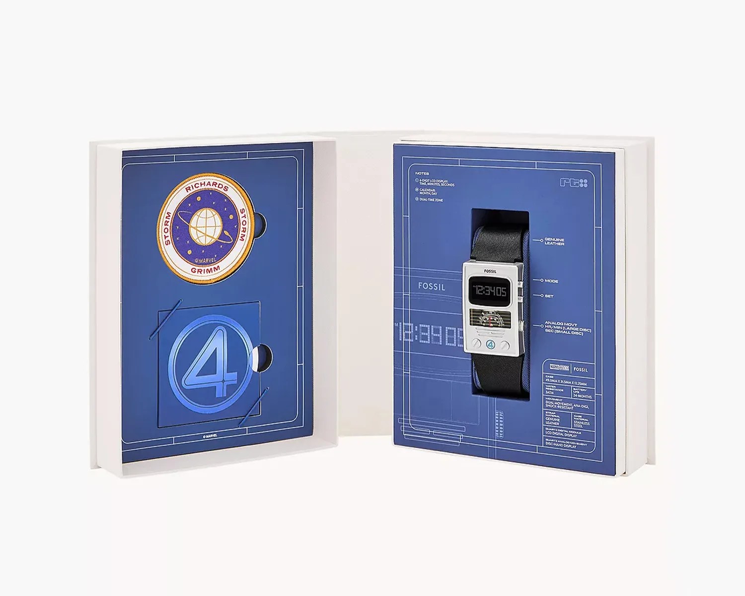 a fossil watch in its packaging
