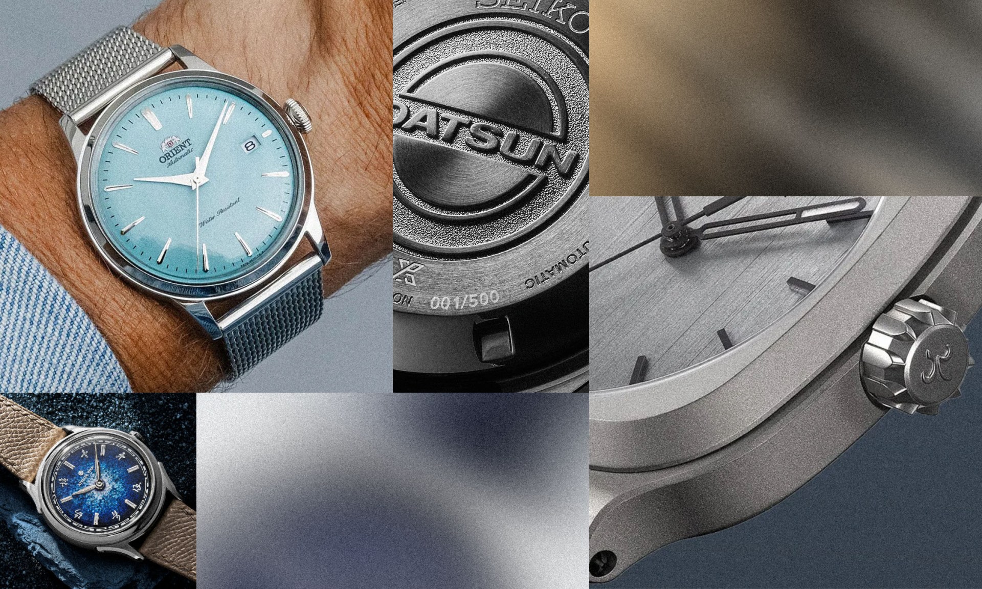 collage of watches