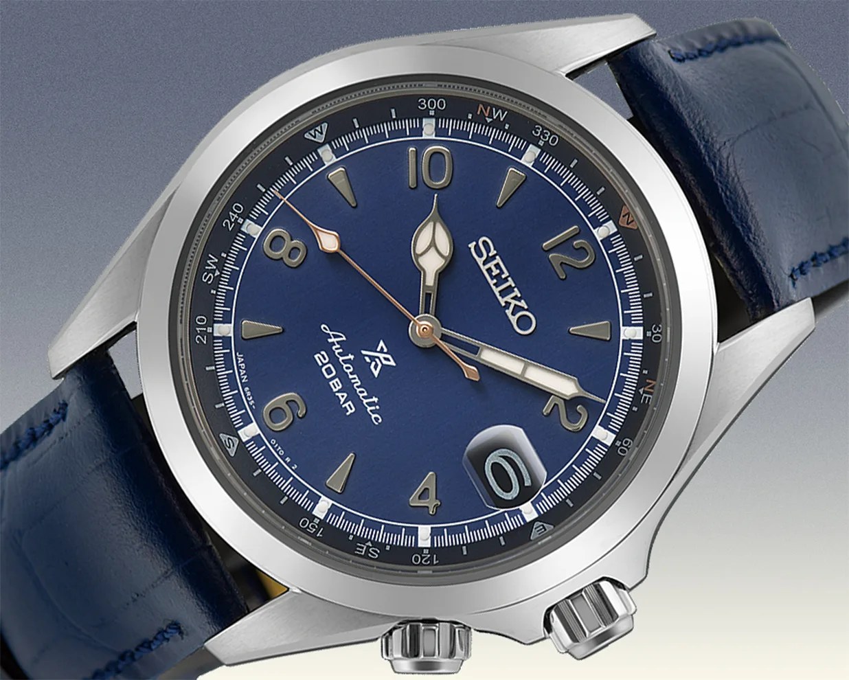 the dial of a Seiko watch