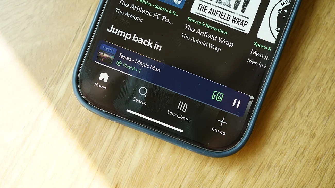 Spotify Create button