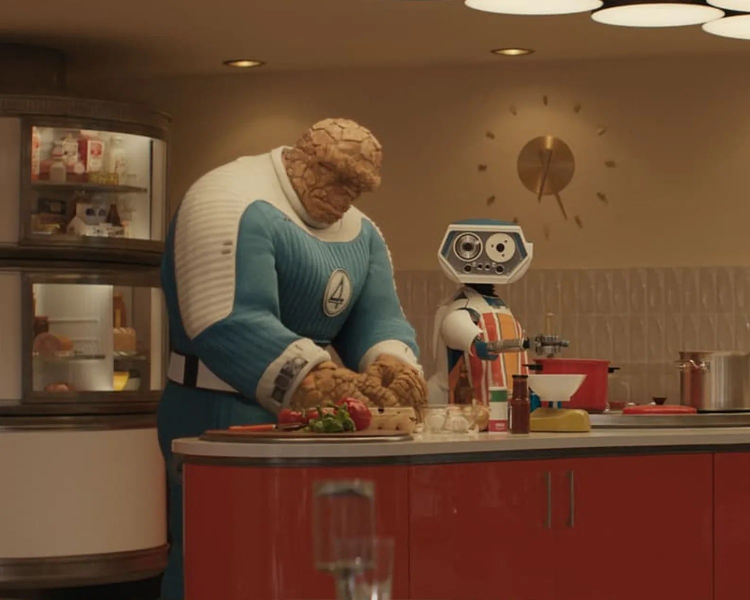 the thing and herbie the robot in the fantastic four movie
